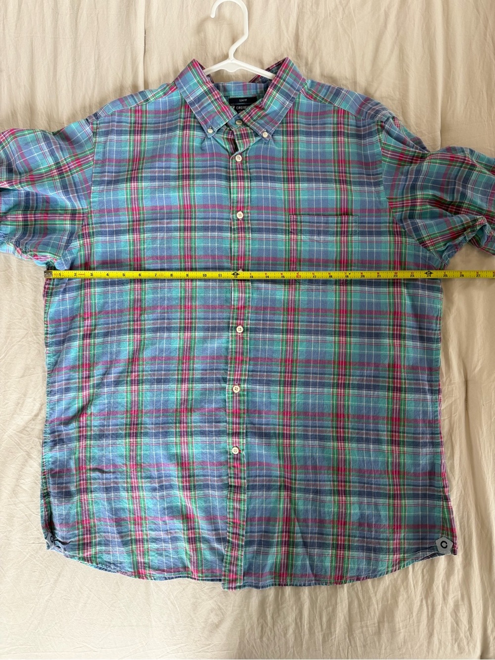 Daniel Cremieux Short-Sleeve Plaid Button-Down Shirt - Blue & Green